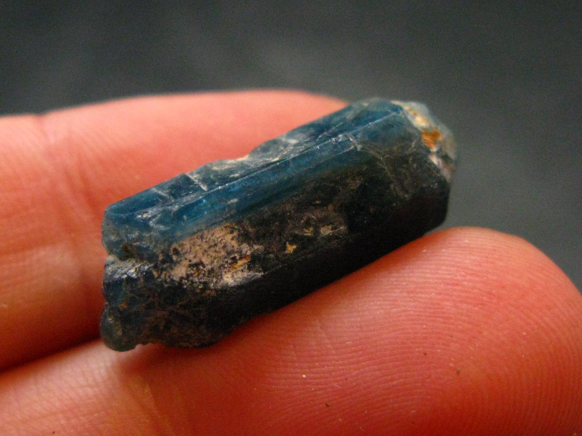 Large Neon Blue Apatite Crystal From Brazil - 0.9" - 3.04 Grams