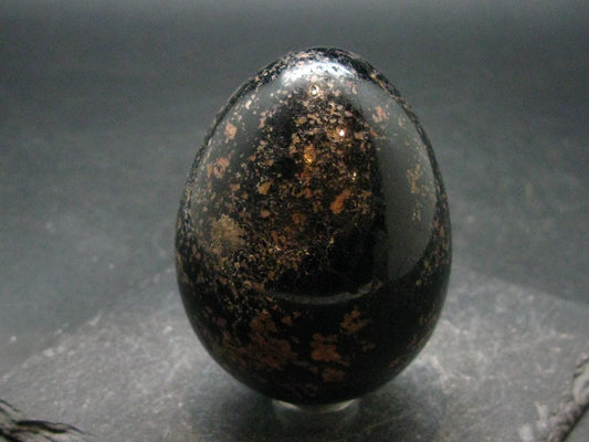 Black Tourmaline Schorl 2.3" Egg From Brazil - 197.06 Grams