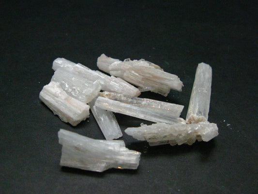 Lot Of 10 Scolecite Crystals From India - 13.55 Grams