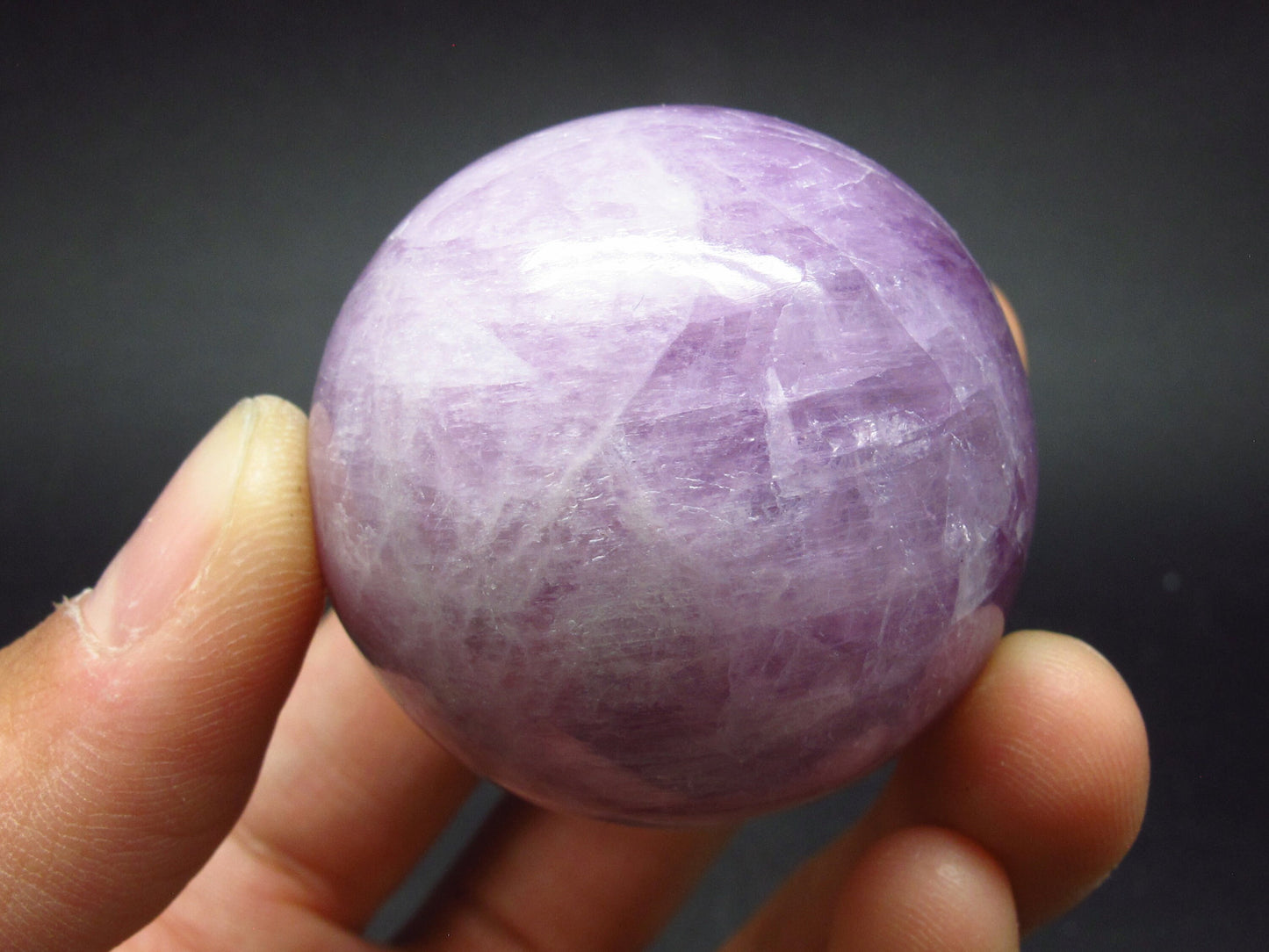 Rich Pinkish - Purple Kunzite Spodumene Sphere Ball From Brazil - 1.5"