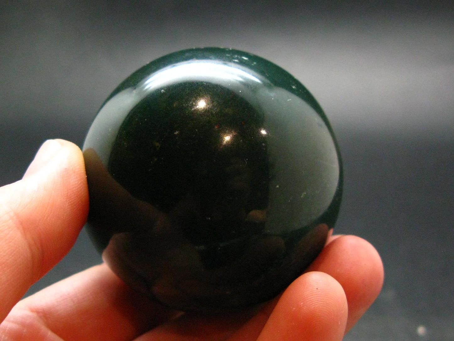 Bloodstone Sphere From India - 2.1" - 204.0 Grams