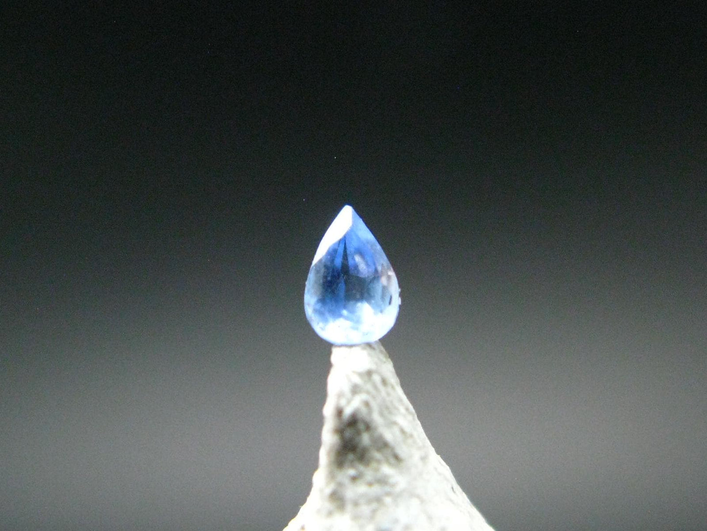 Gem Benitoite Cut Stone From California - 0.08 Carats - 3.0x2.0mm