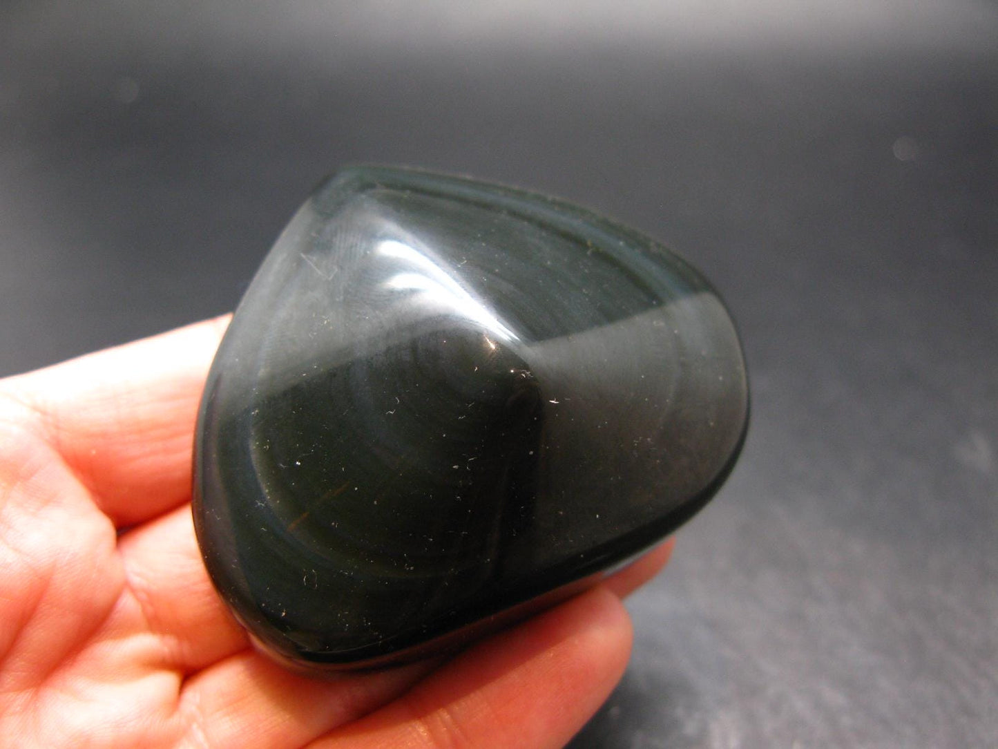 Black Obsidian Heart From Mexico - 2.0"