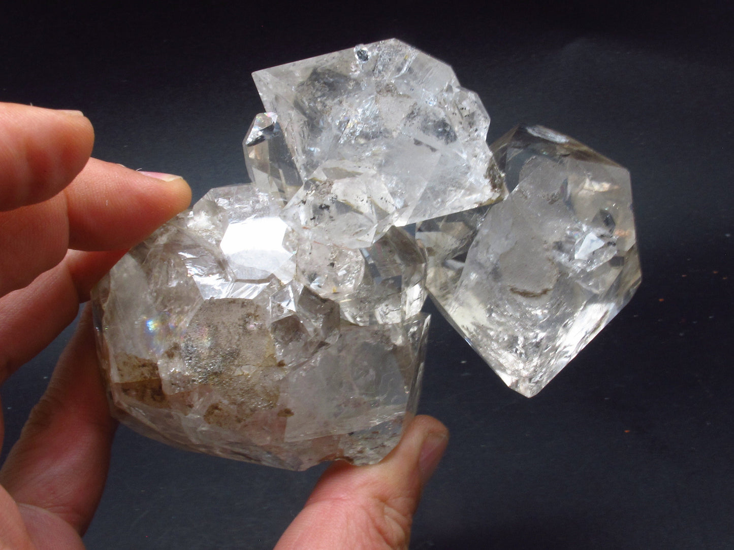 Fine Large DT Herkimer Diamond Quartz Crystal From New York - 4.5" - 357 Grams