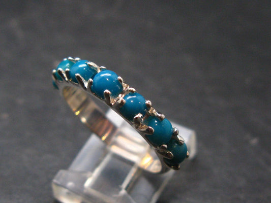Genuine Turquoise Sterling Silver Ring - 3.20 Grams - Size 9.25