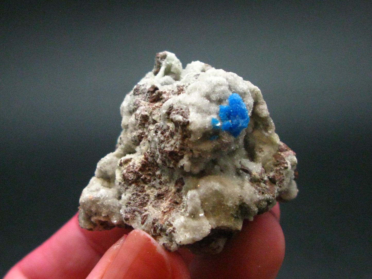 Cavansite on Stilbite Cluster From India - 1.7"