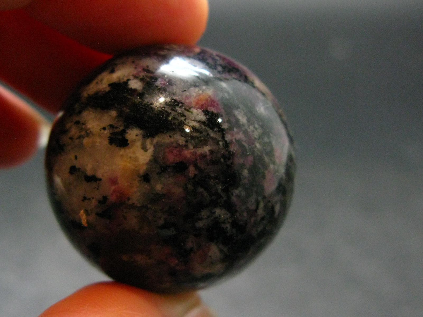 Rare Eudialyte And Aegirine Sphere Ball From Russia - 1.2" - 38.76 Grams