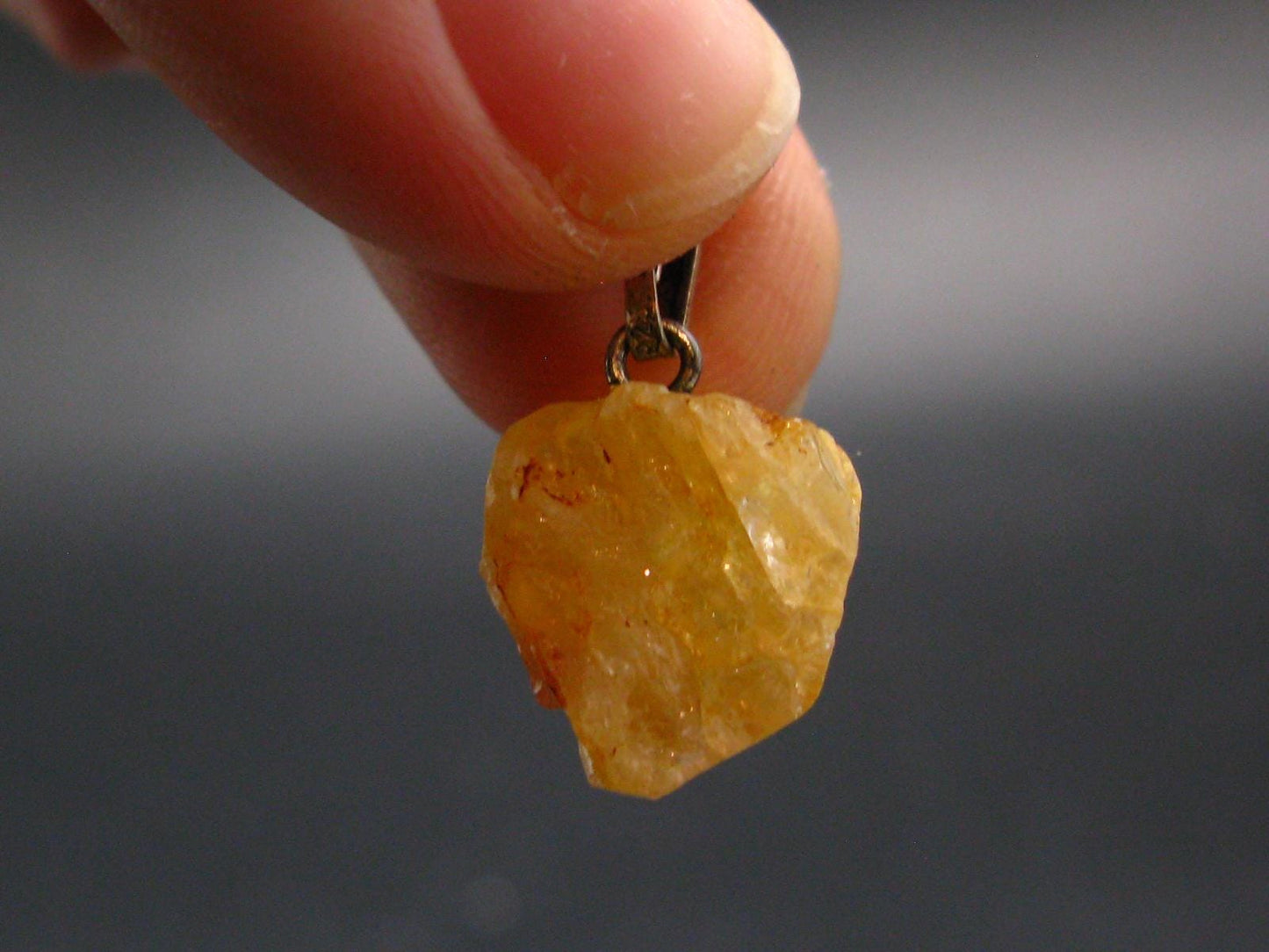 Phenakite Phenacite Crystal Silver Pendant From Nigeria - 0.9" - 3.83 Grams