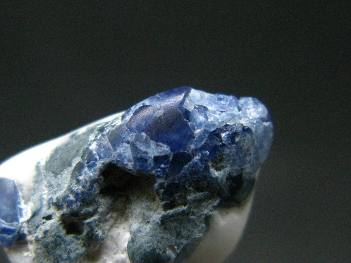 Gem Benitoite & Natrolite Polished Stone From California - 4.65 Carats