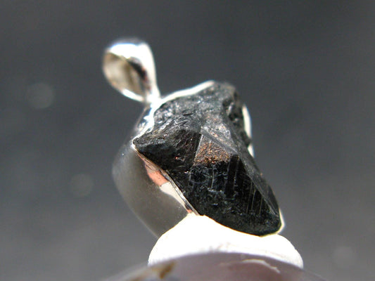Alexandrite Chrysoberyl Crystal Silver Pendant From Brazil - 0.9" - 3.00 Grams