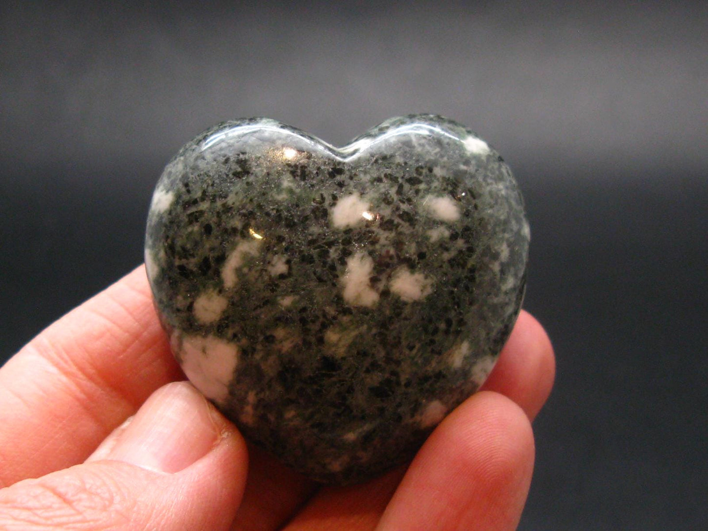 Rare Stonehenge Bluestone Heart From Wales UK - 1.5" - 48.5 Grams
