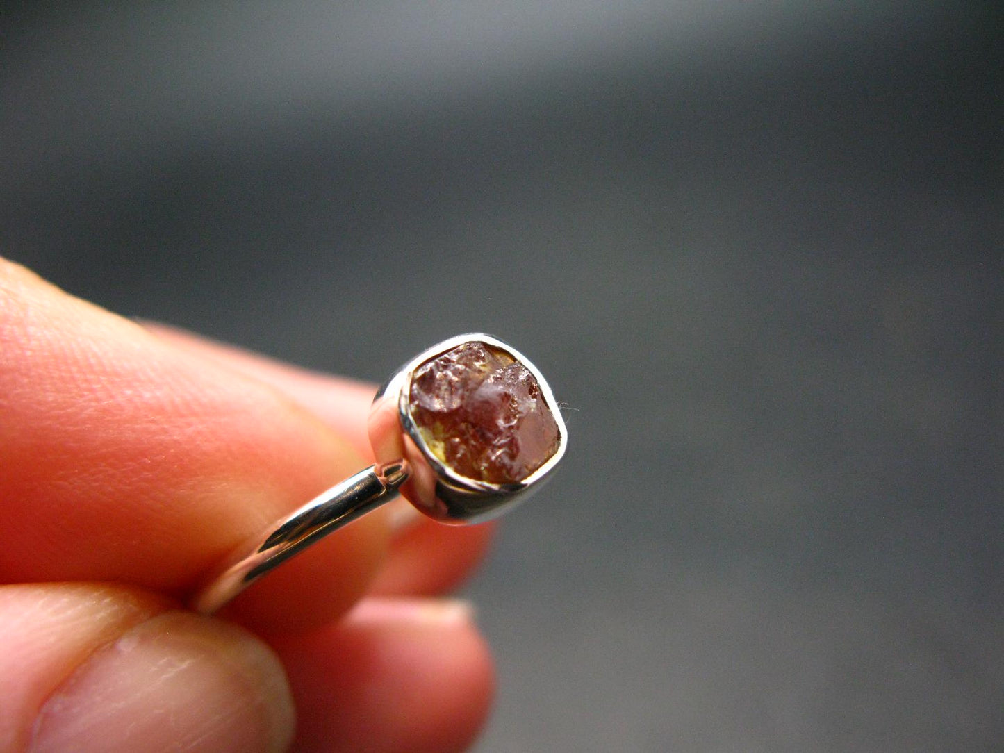 Sphalerite Silver Ring From Spain - Size 8 - 2.04 Grams