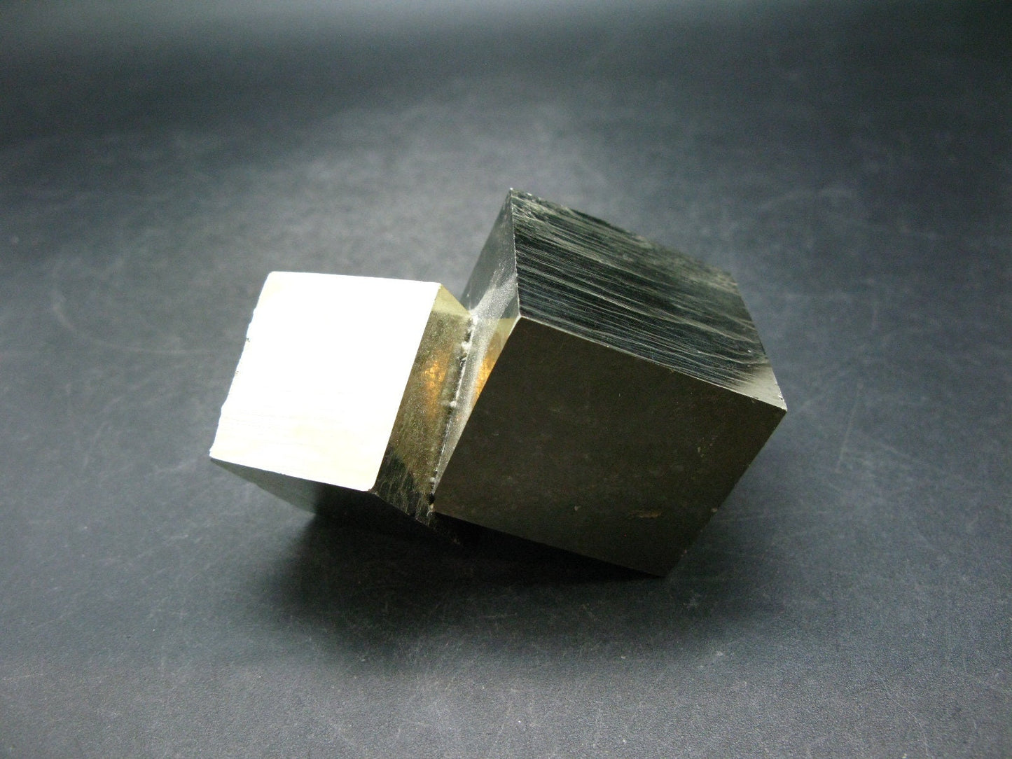 Perfect Pyrite Cube Crystal from Spain - 2.6" - 295.0 Grams