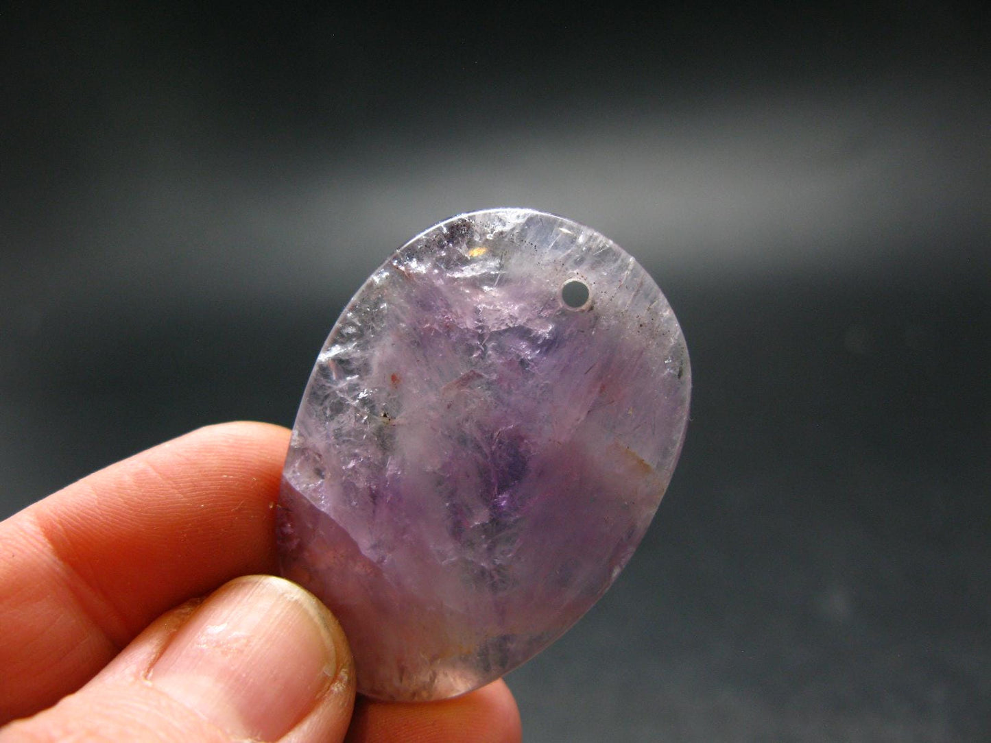 Rare Auralite Super 23 Amethyst Metal Free Pendant From Canada - 1.6" - 9.8 Grams