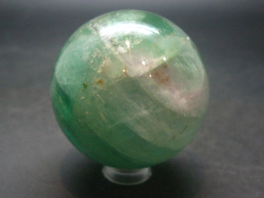 Gem Purple + Green Fluorite Sphere from China - 1.9"