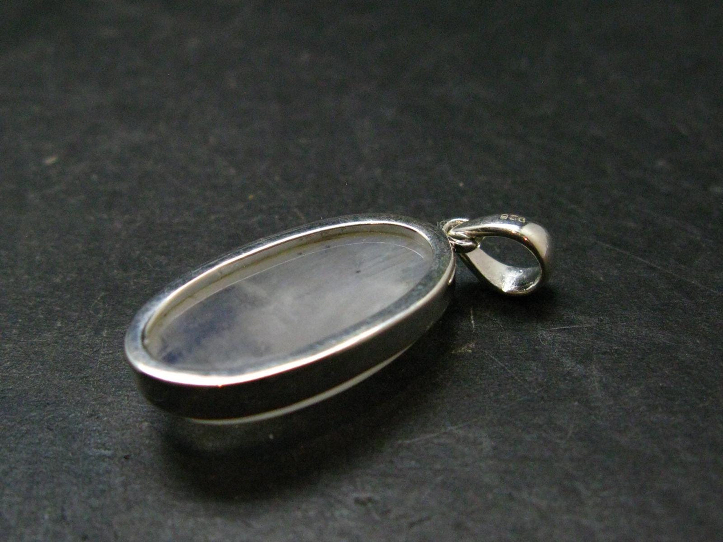 Natural Glow From Inside Moonstone 925 Silver Pendant - 1.4" - 5.77 Grams