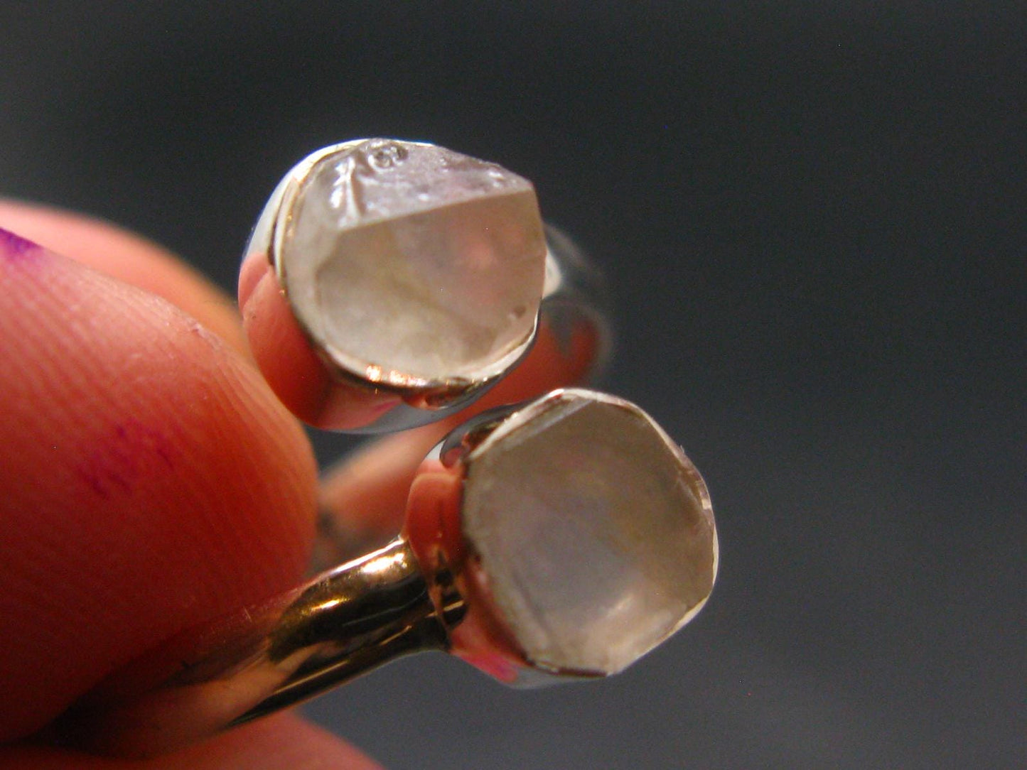 Phenakite Phenacite Sterling Silver Size 7 Ring from Nigeria - 2.18 Grams