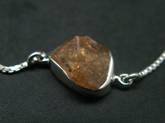 Hessonite Garnet Silver Bracelet From Canada - 3.39 Grams