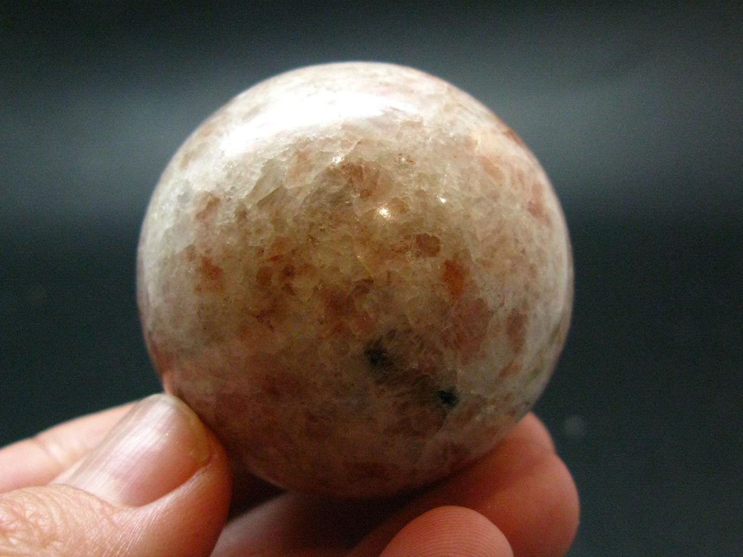 Sunstone Sphere Ball From India - 1.7" - 103.15 Grams