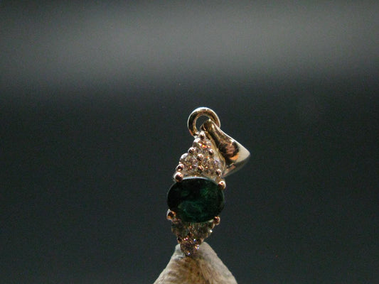 Emerald Silver Pendant From Colombia - 0.51 Grams
