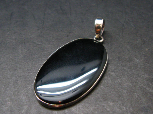 Black Onyx Silver Pendant - 5.31 Grams