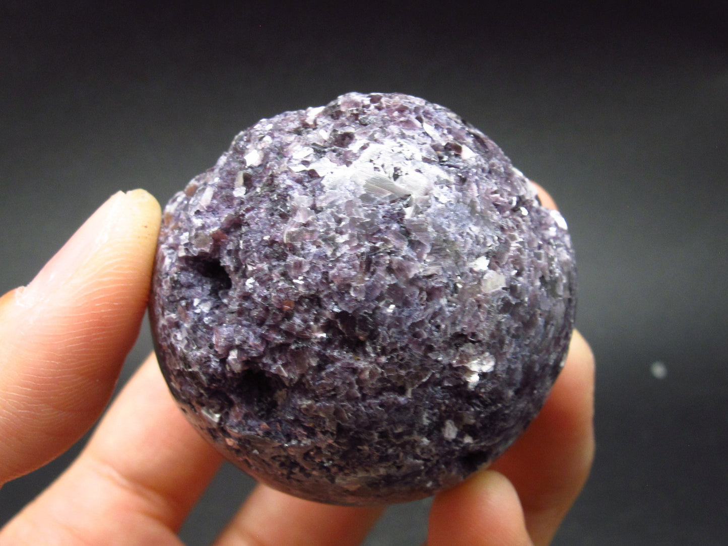 Lepidolite sphere from Brazil - 1.7"
