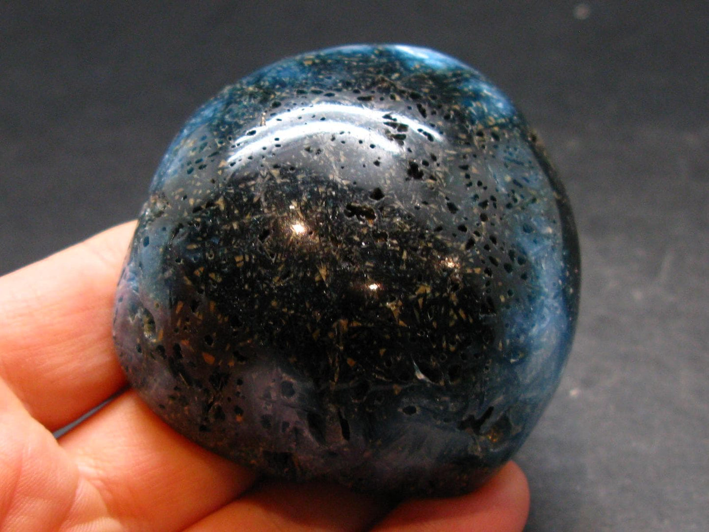 Blue Ice Glacierite Tumbled Stone from Indonesia - 2.1" - 131.22 Grams