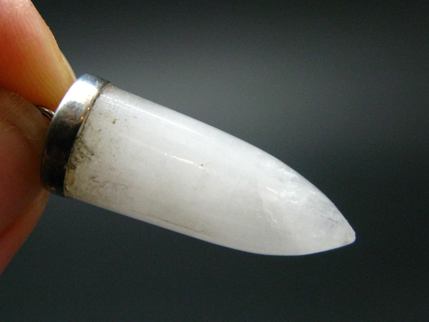 Very Rare White Cryolite Pendulum from Greenland - 7" - 7.36 Grams