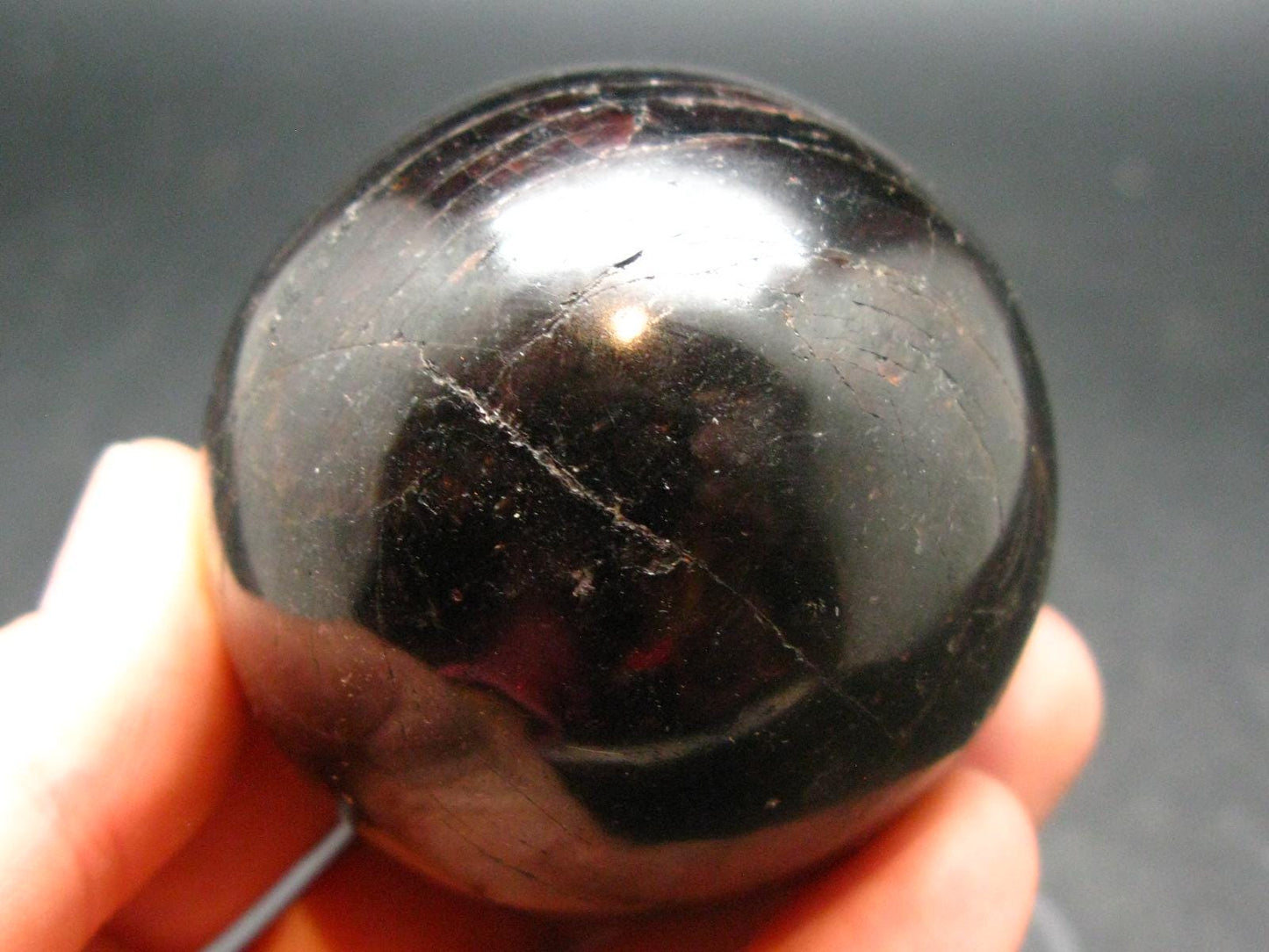 Red Garnet Almandine 1.9" Sphere From India - 246.26 Grams