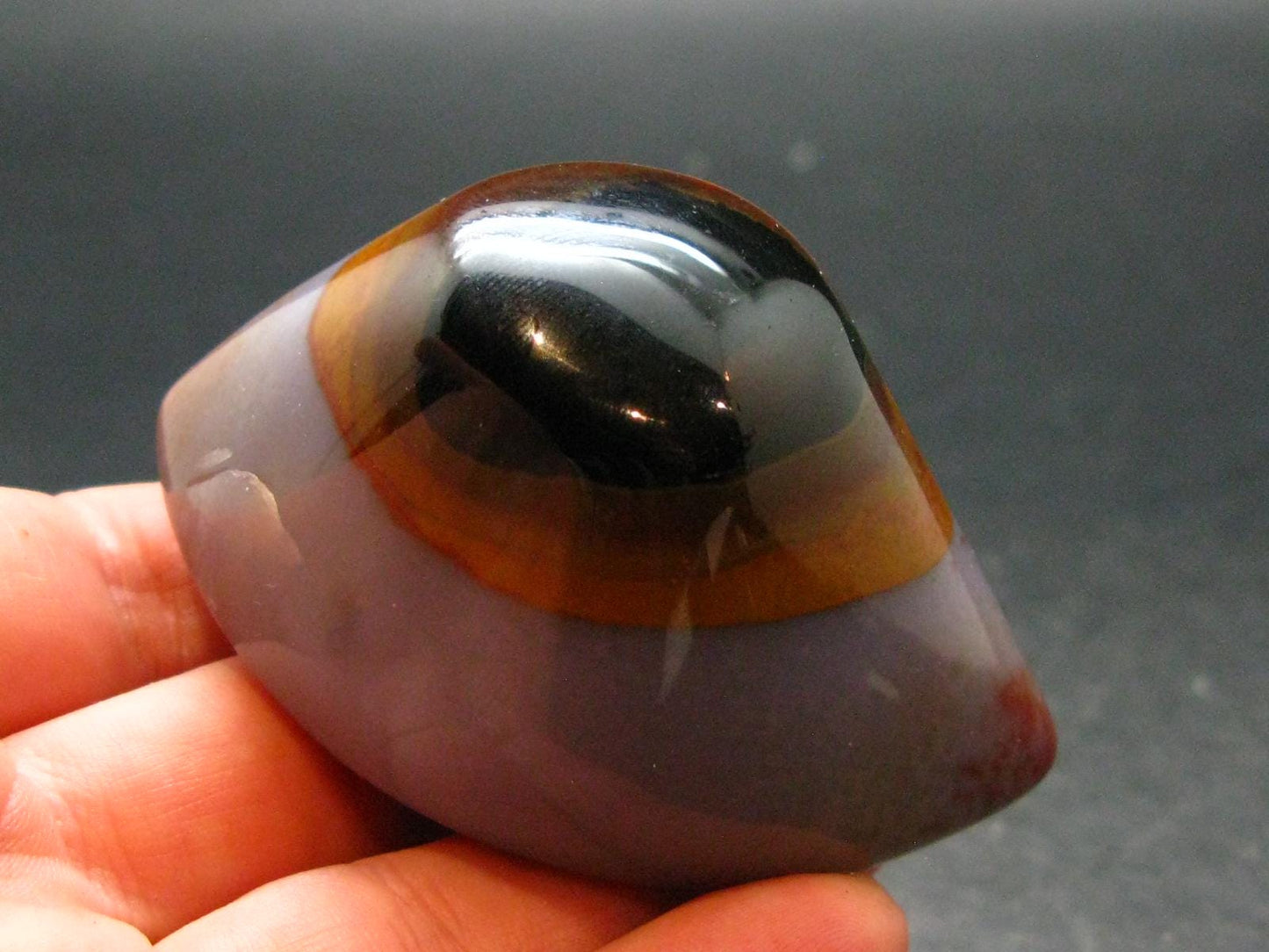 Perfect! 2.5" Agate Shiva Eye from India - 100.35 Grams