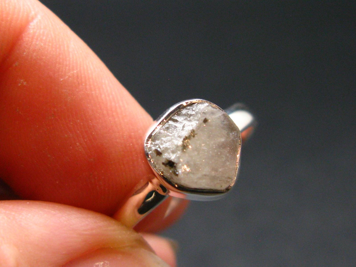 10.40 Carat Phenakite Phenacite Sterling Silver Size 8 Ring from Brazil