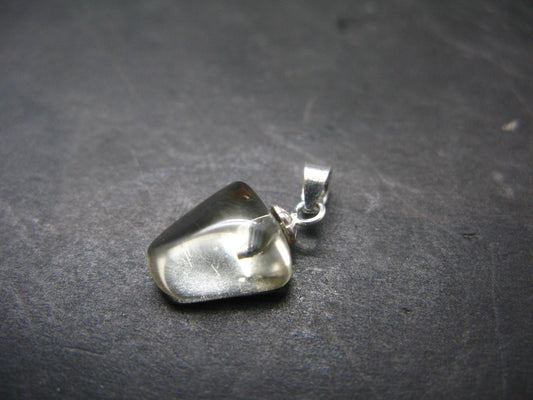 Bytownite Golden Labradorite Silver Pendant From Mexico - 0.6"