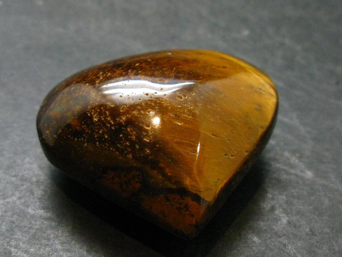 Tiger Eye Heart From Brazil - 1.5"