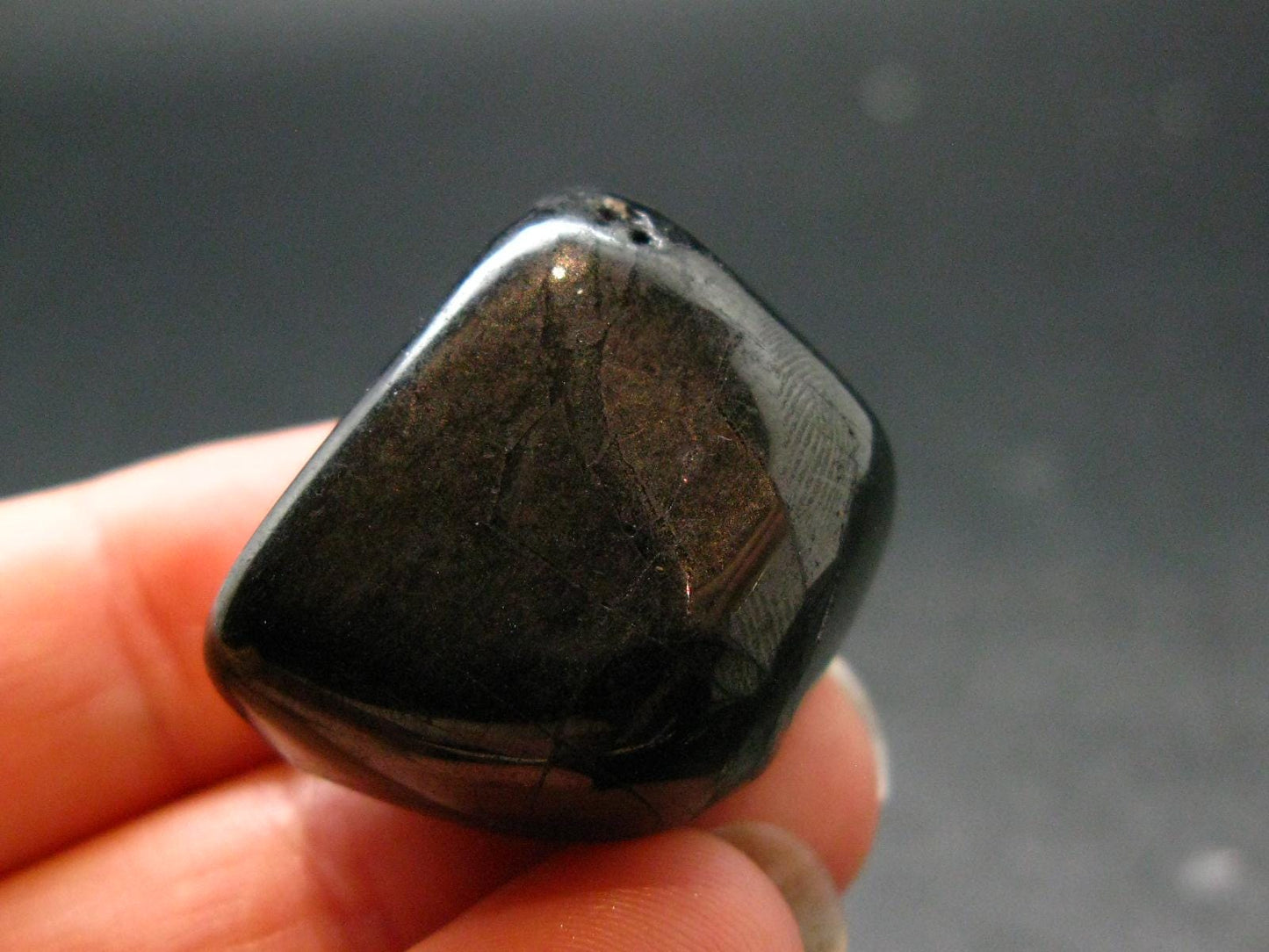 Elite Shungite Tumbled Piece from Russia - 1.0" - 13.81 Grams