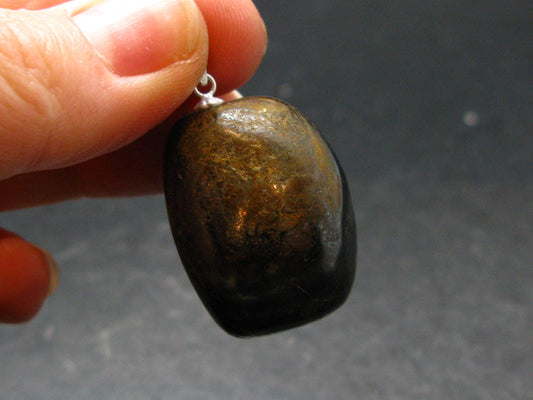 Covelite Covellite Crystal Silver Pendant From Peru - 1.4" - 22.62 Grams