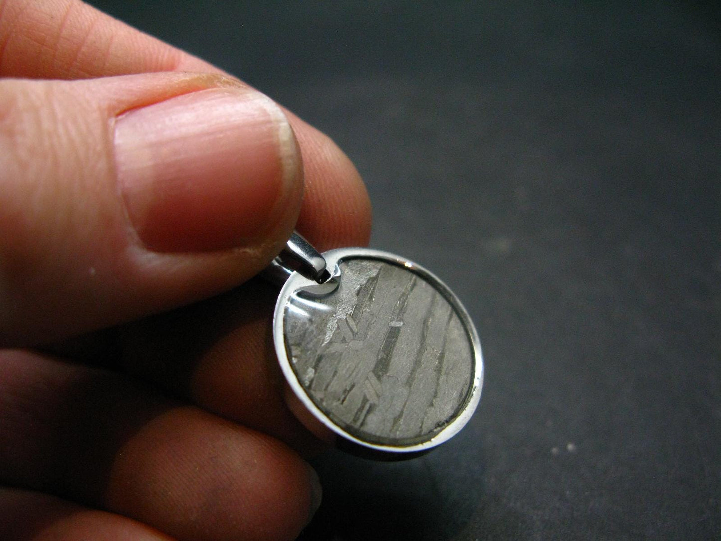 Muonionalusta Meteorite Pendant from Sweden - 2.3"