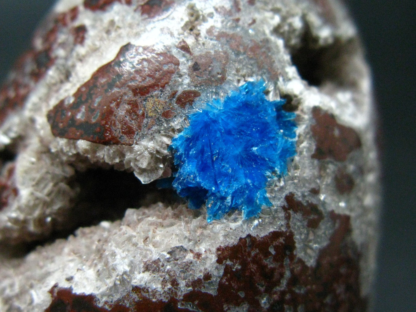 Cavansite in Stilbite Egg From India - 2.1" - 99.8 Grams