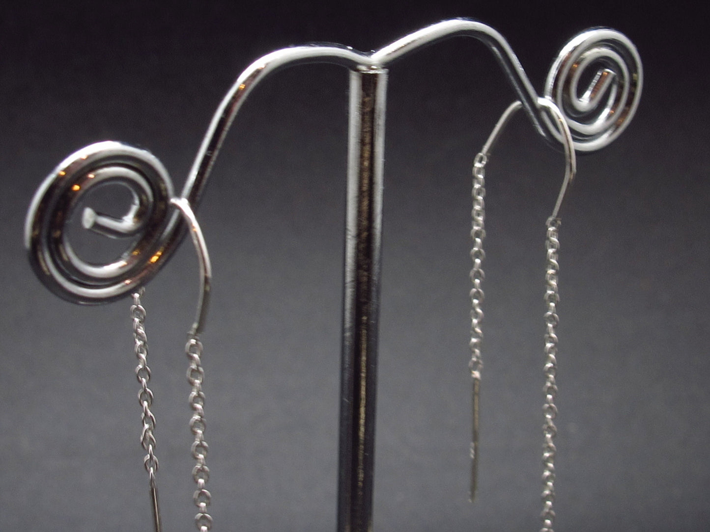 Rare Herderite Crystal Silver Earrings from Brazil - 1.43 Grams