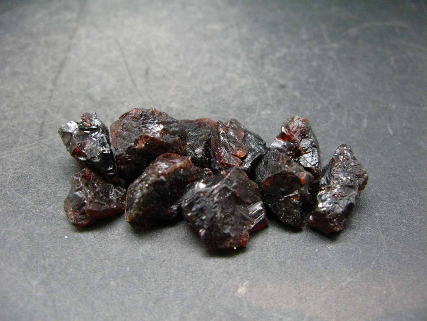 Lot Of 10 Gem Spessartine Spessartite Garnet Crystal From Brazil - 174.4 Carats