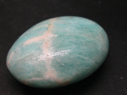 Rich Green Amazonite Tumbled Stone From Madagascar - 2.0"