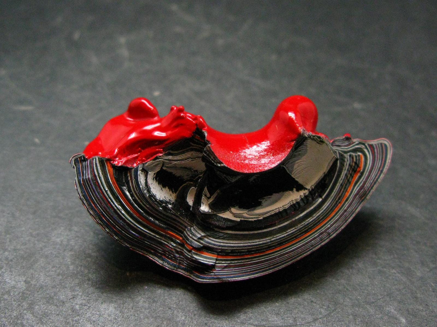 Very Cool Fordite "Detroit Motor City Agate" from Michigan - 2.0"- 12.13 Grams