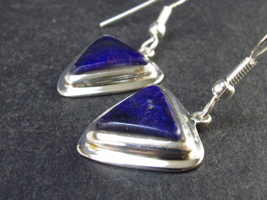 Sugilite Silver Earrings From South Africa - 1.3" - 4.2 Grams