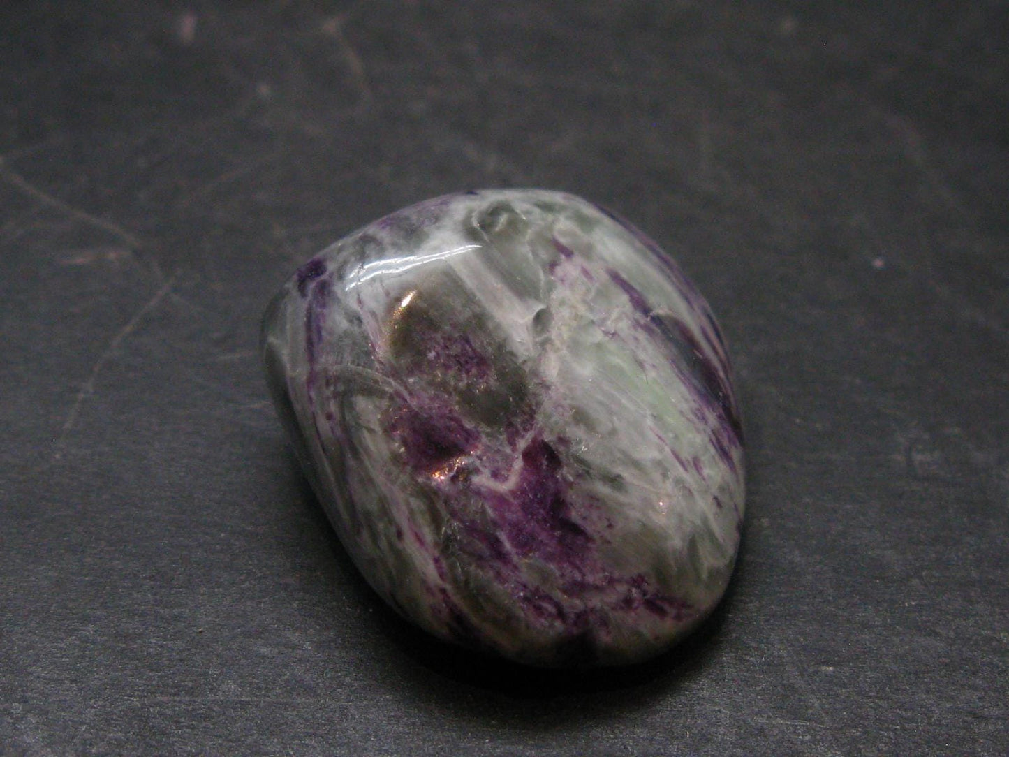 Very Rare Kammererite Chrome Clinochlore Tumbled Stone from Turkey - 1.2" - 19.8 Grams