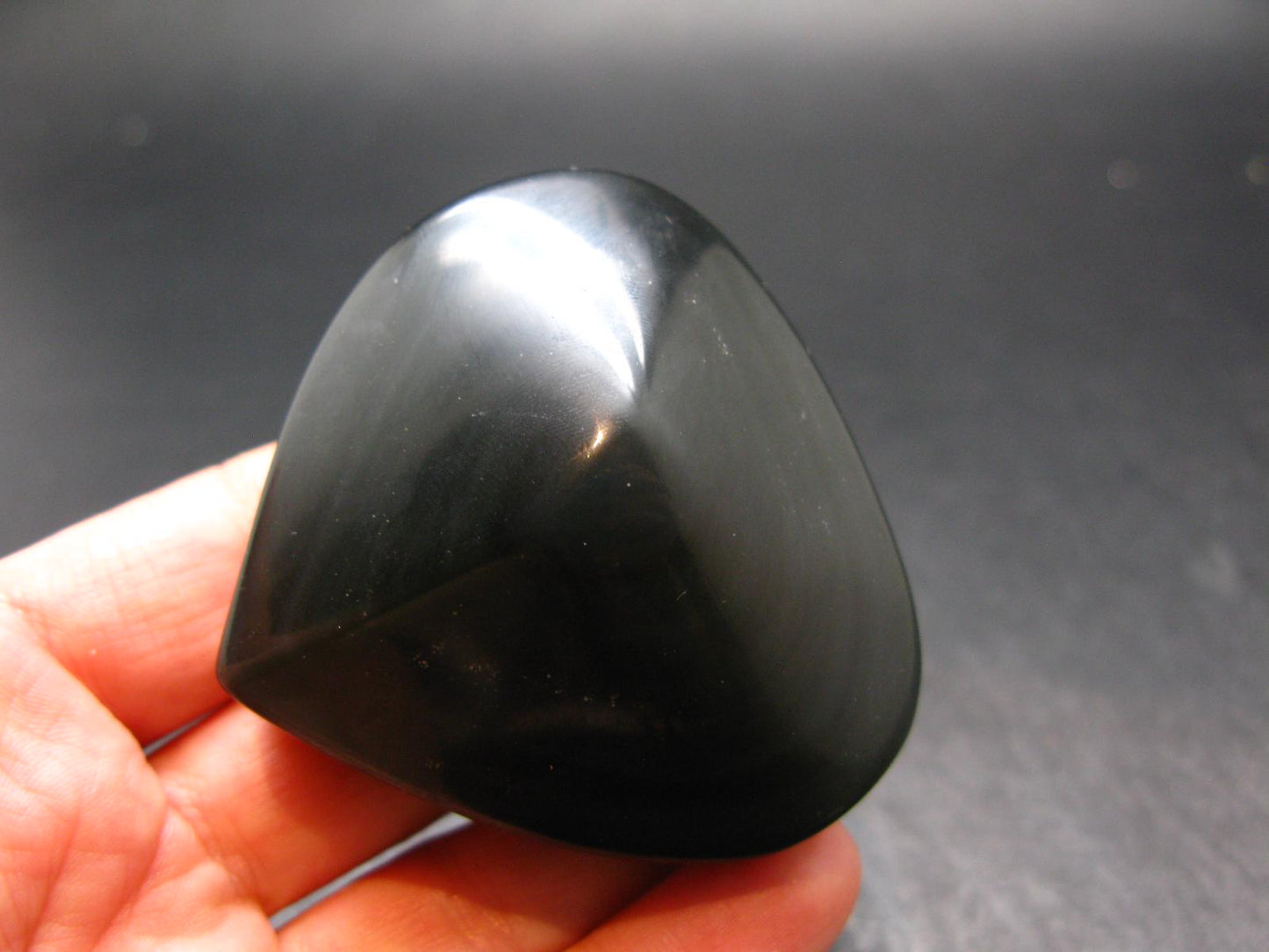 Black Obsidian Heart From Mexico - 2.0"