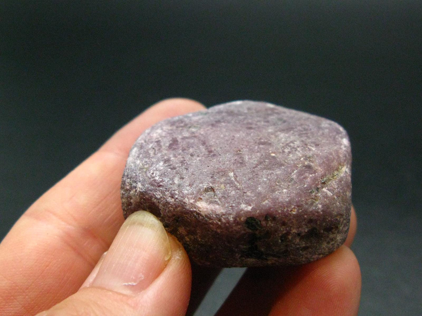 Reddish-Maroon Hexagonal Terminated Ruby Crystal from India - 1.4" - 60.08 Grams
