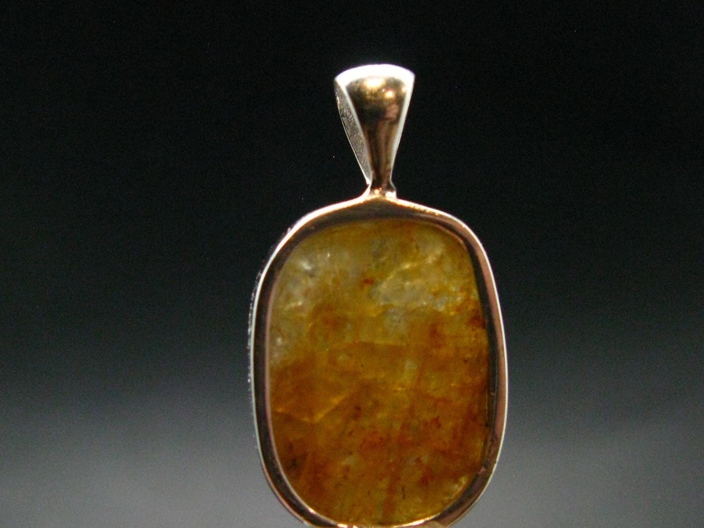 Rare Herderite Crystal Silver Pendant from Brazil - 1.1" - 3.22 Grams