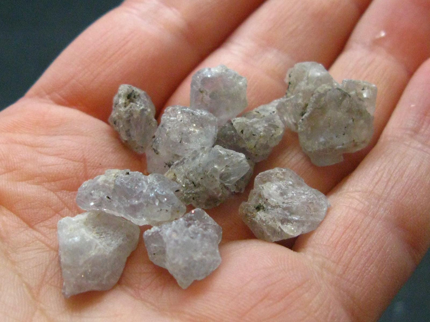 Lot of 10 Gray Herderite Crystals from Africa - 50.75 Carats