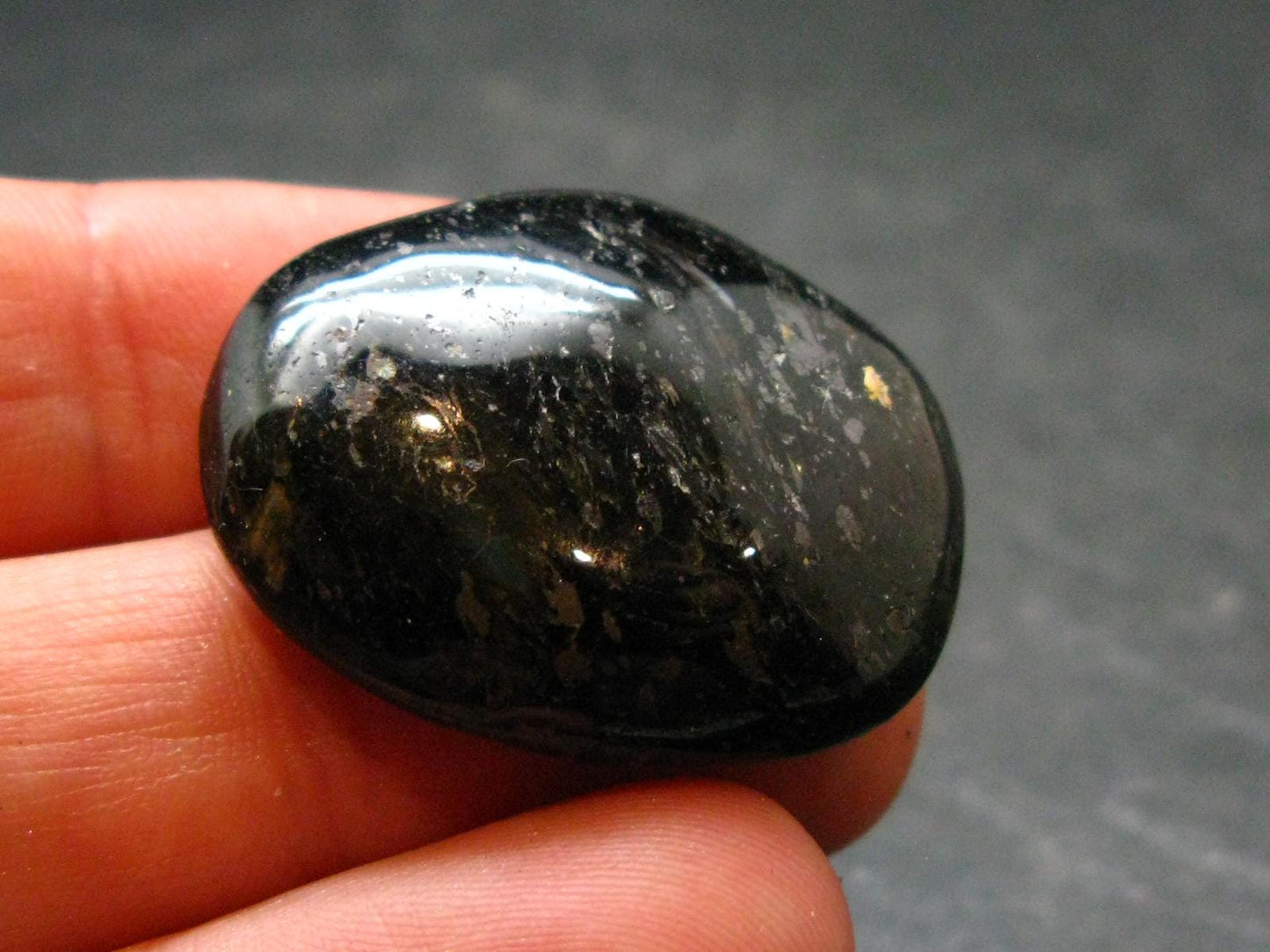 Rare Nuumite Nuummite Cabochon From Greenland - 1.1" - 8.69 Grams