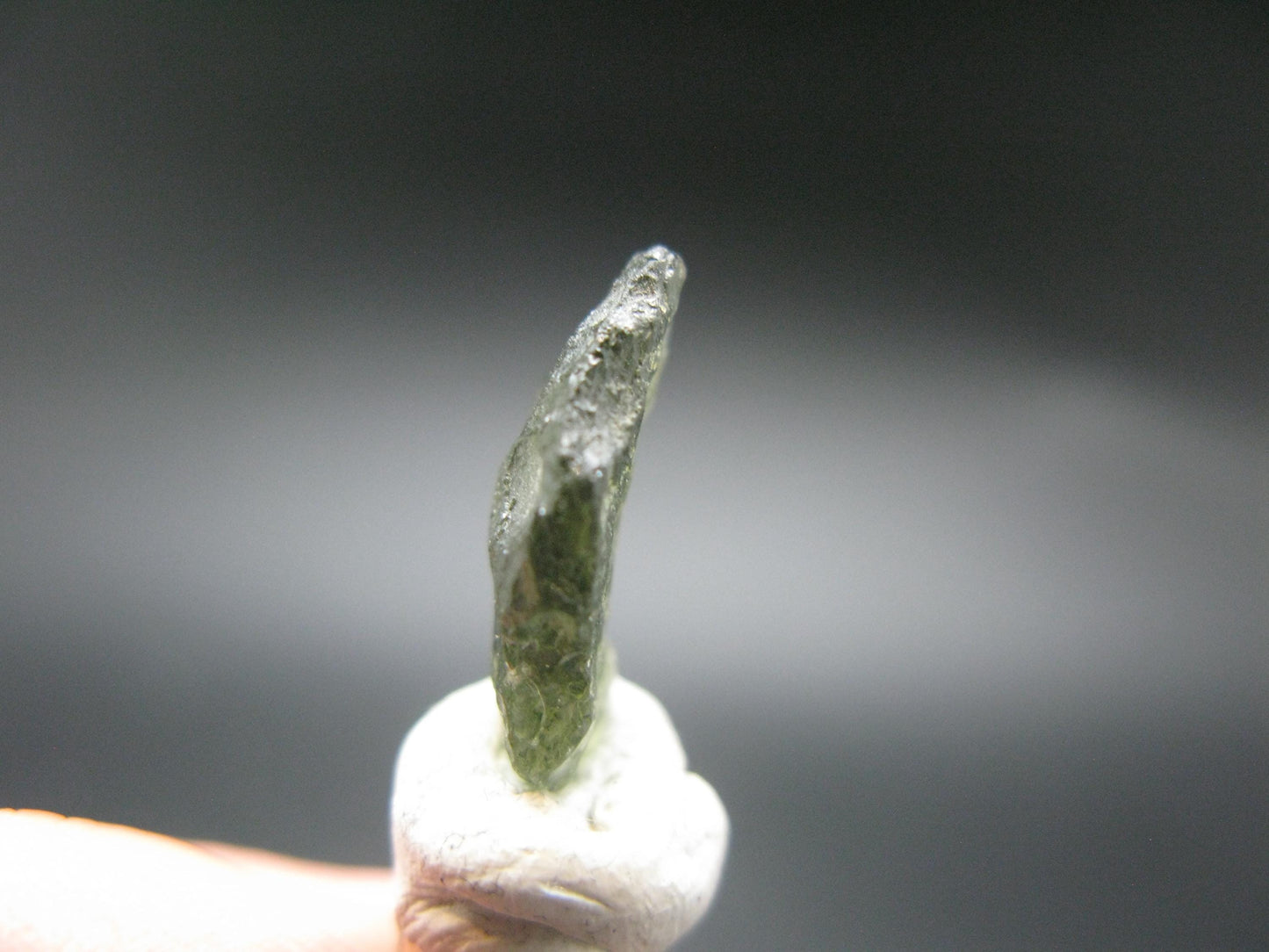 Moldavite Tektite Raw Piece from Czech Republic - 0.6" - 3.95 Carats - 0.79 Grams