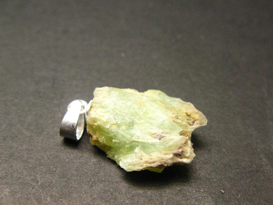 Very Rare Phosphophyllite Silver Pendant From Bolivia - 0.8" - 1.66 Grams